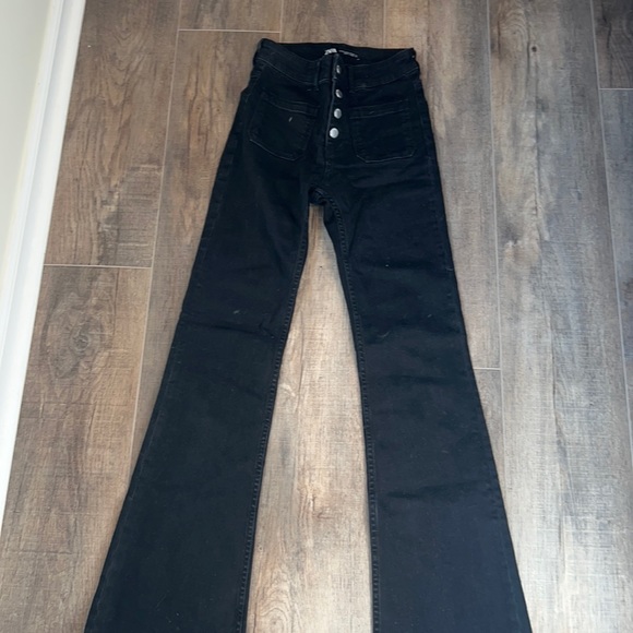 Zara Pants - Zara black bootleg jeans size 2 true to size